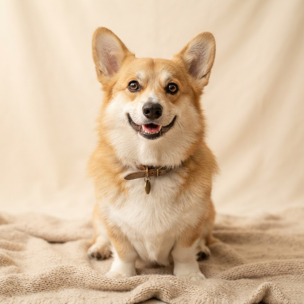 Luna, a corgi